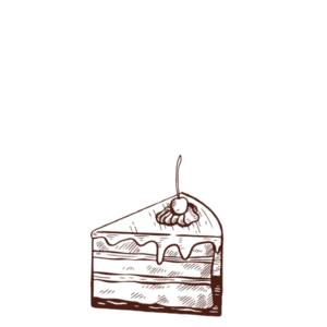 Illustration von einem Kuchen.